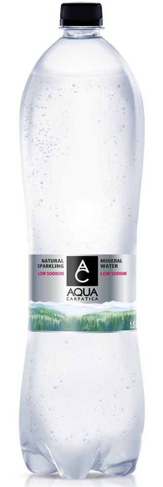 AQUA Carpatica_Sparkling Mineral Water 1.5L PET Nitrate Free-pack of 6