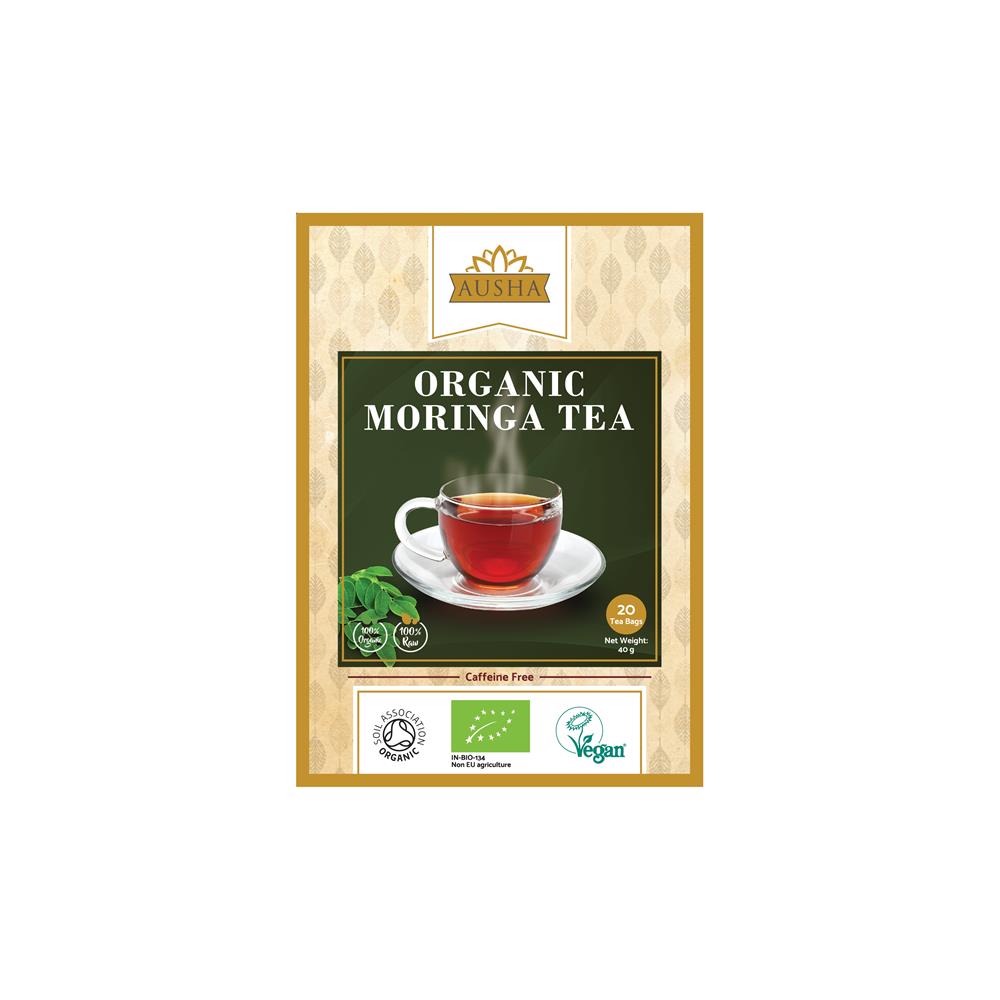 AUSHA_Organic Moringa Tea 20 Bags-Pack of 2