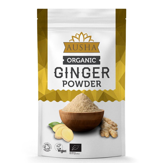 AUSHA_Organic Ginger Powder 100g - 1* Star Great Taste Award-pack of 2