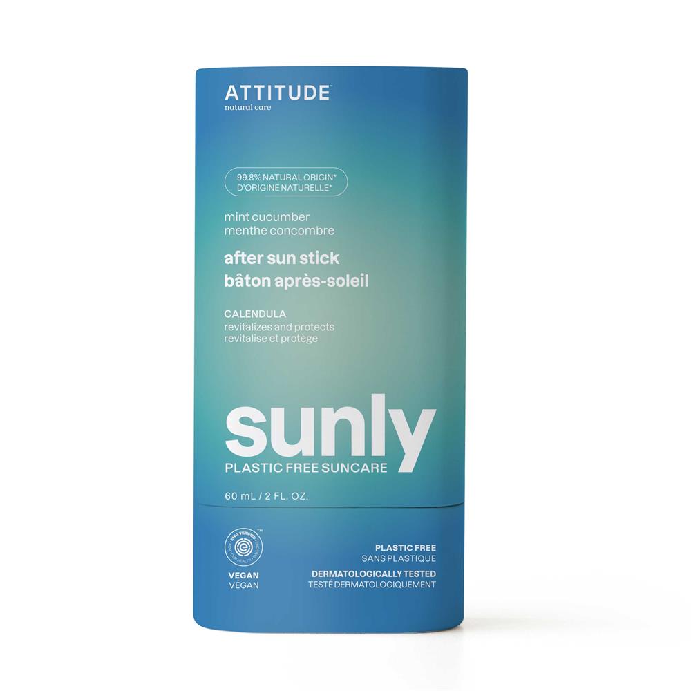 Attitude_Sunly - After Sun Stick - Mint & Cucumber - 30 SPF - 60ml