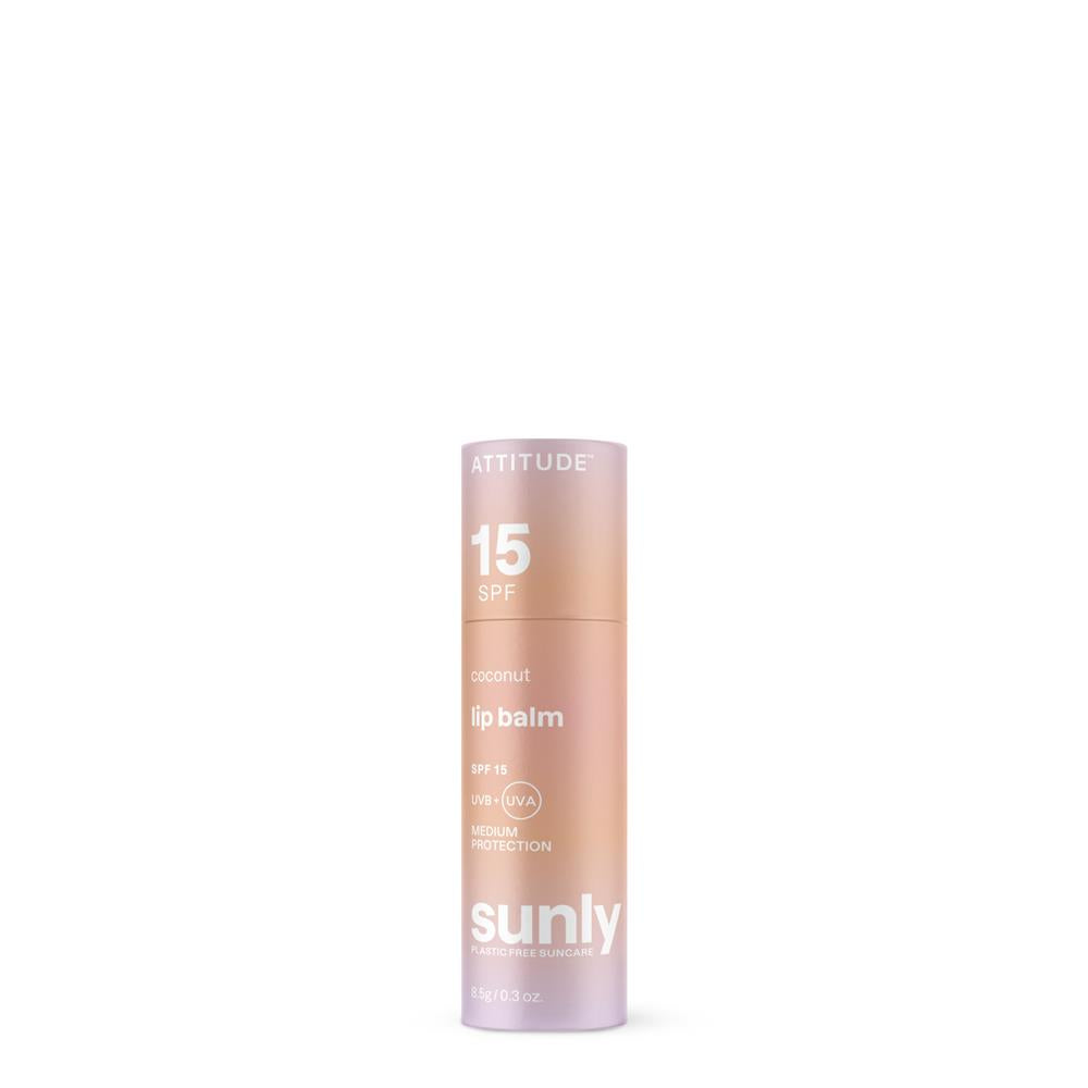 Attitude_Sunly - Lip Balm - Coconut - SPF 15 - 8.5g-Pack of 2
