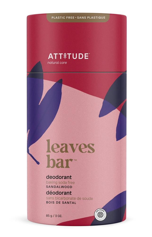 Attitude_Deodorant Leaves Bar - Sandalwood 85g