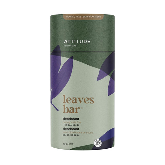 Attitude_Deodorant Leaves Bar - Herbal Musk 85g