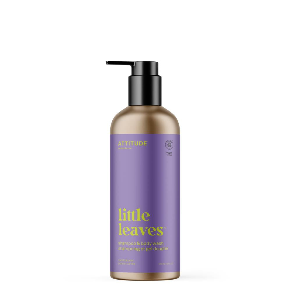 Attitude_Little Leaves Essential 2in1 Shampoo Body Wash Vanilla Pear 473ml