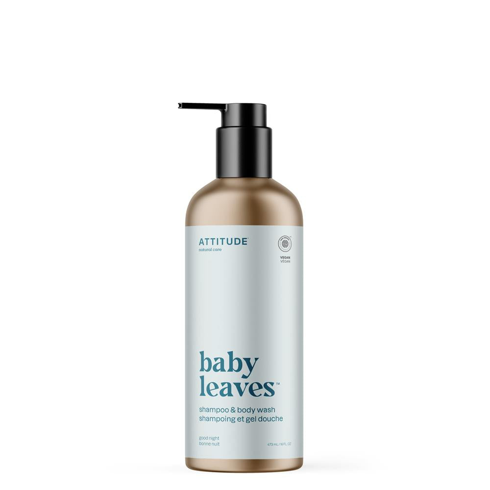 Attitude_Baby Leaves Essential 2in1 Shampoo & Body Wash Almond Milk 473ml