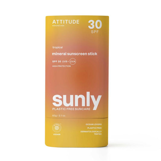 Attitude_Sunly - Sunscreen Stick - Tropical - 30 SPF - 60 g