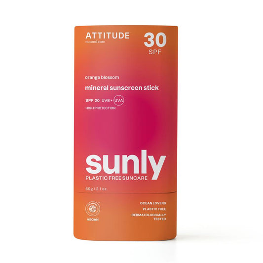Attitude_Sunly - Sunscreen Stick - Orange Blossom - 30 SPF - 60 g