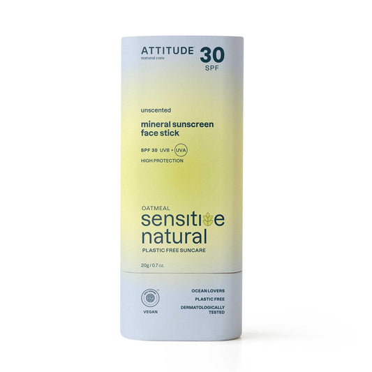Attitude_Oatmeal Sensitive Natural - Sunscreen Face Stick - 30 SPF - 20g