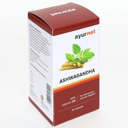 Ayurnet_Ashwagandha with Vitamin D3 60 capsules
