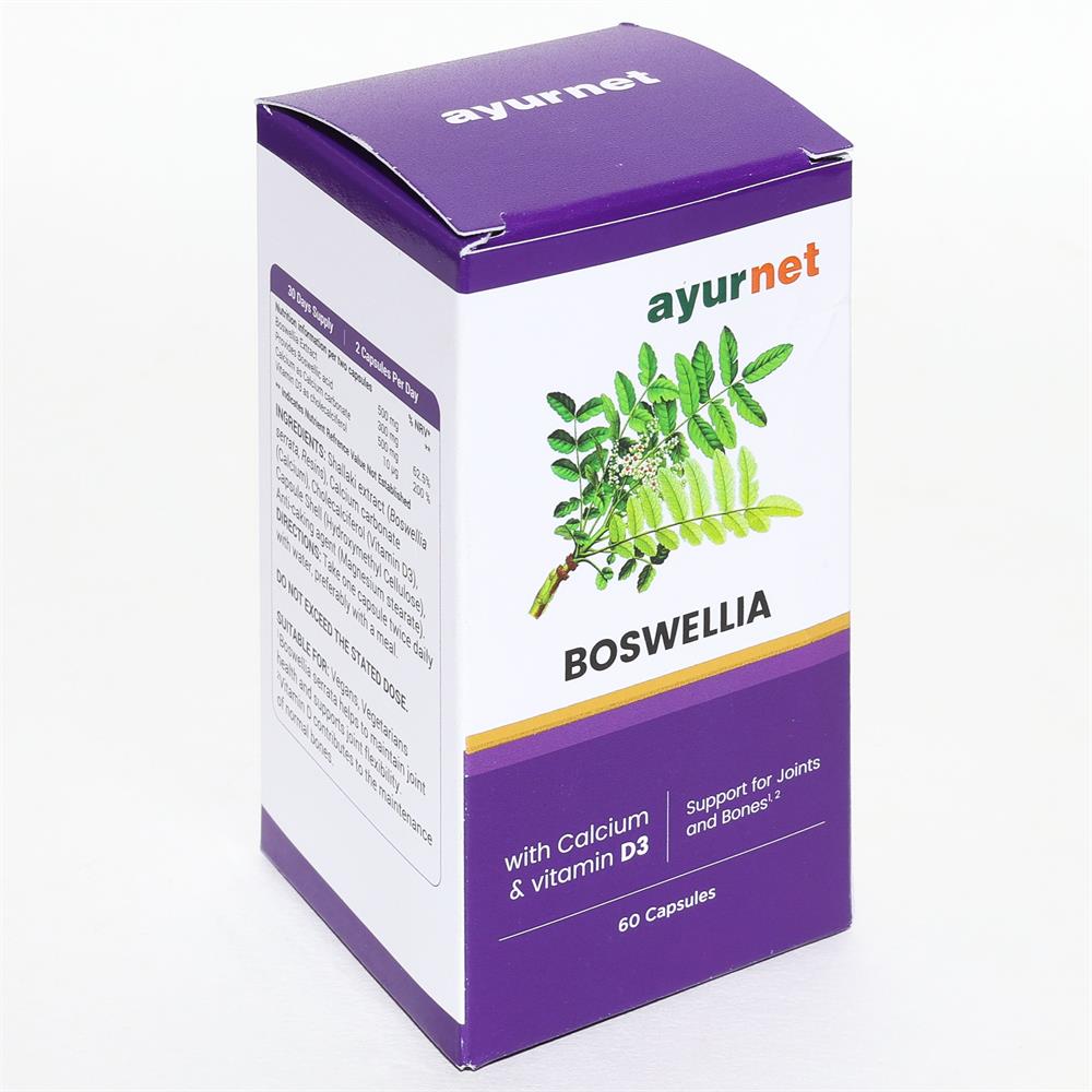 Ayurnet_Bosewellia with Calcium and Vitamin D3. 60 capsules
