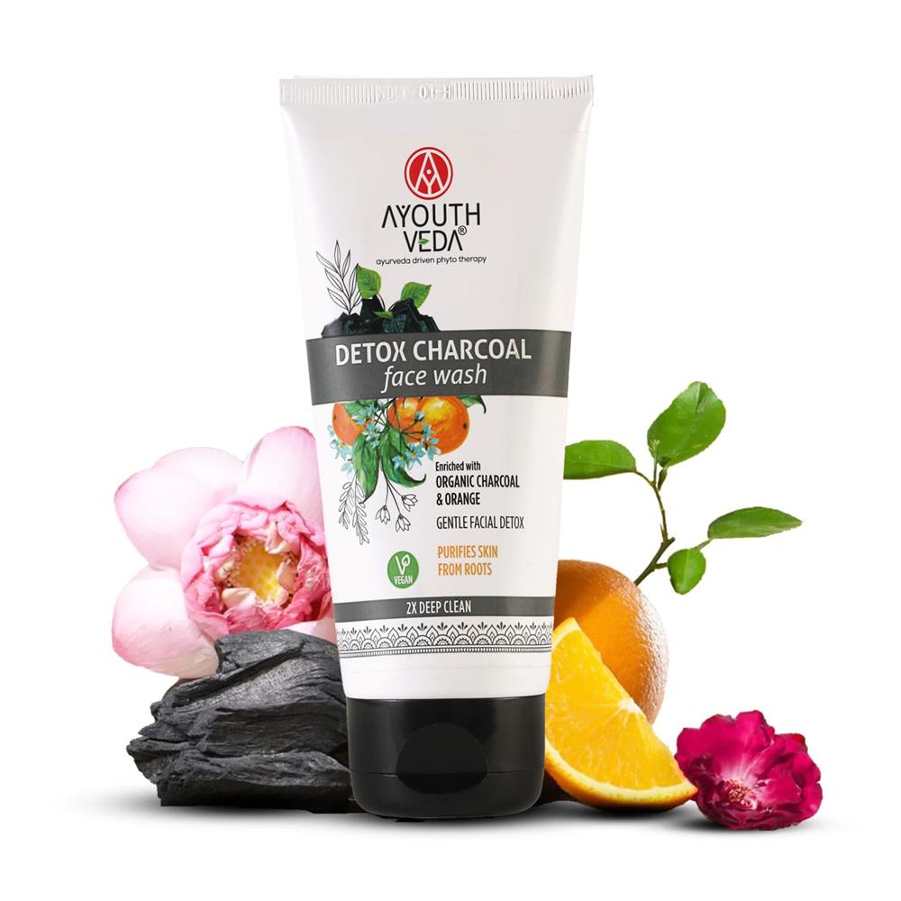 Ayouthveda_Detox Charcoal Face Wash 150 ml-pack of 2