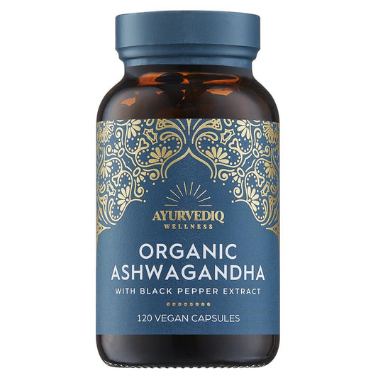 Ayurvediq Wellness_Organic Ashwaganda & Black Pepper Extract Caps - 120's