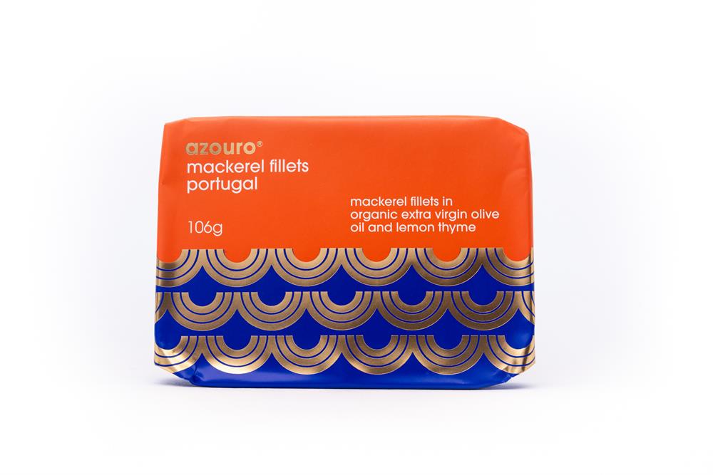 Azouro_Portugal Mackerel Fillets Organic Oil & Lemon Thyme 106g