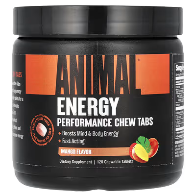 Animal Energy Chews 120Tabs Tropical Mango