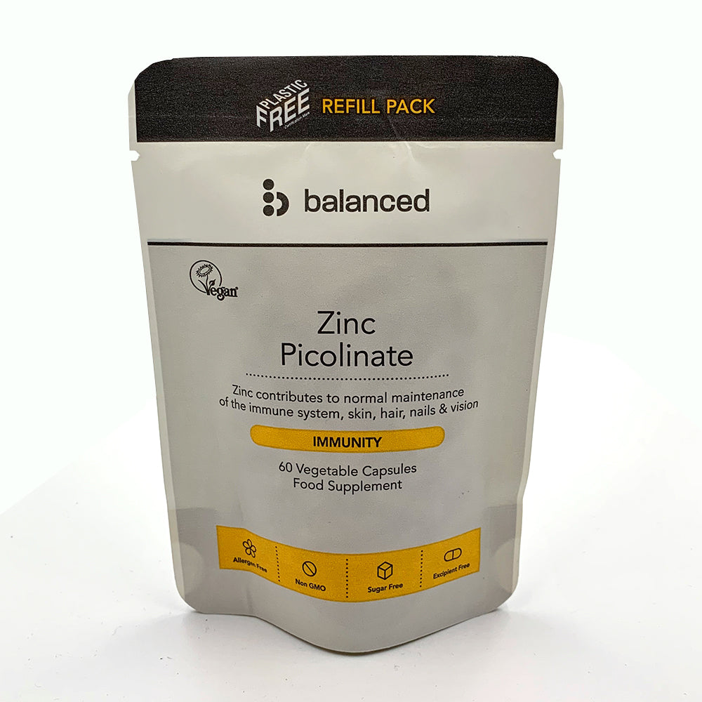 Balanced_Zinc Picolinate 60 Veggie Caps - Refill Pouch