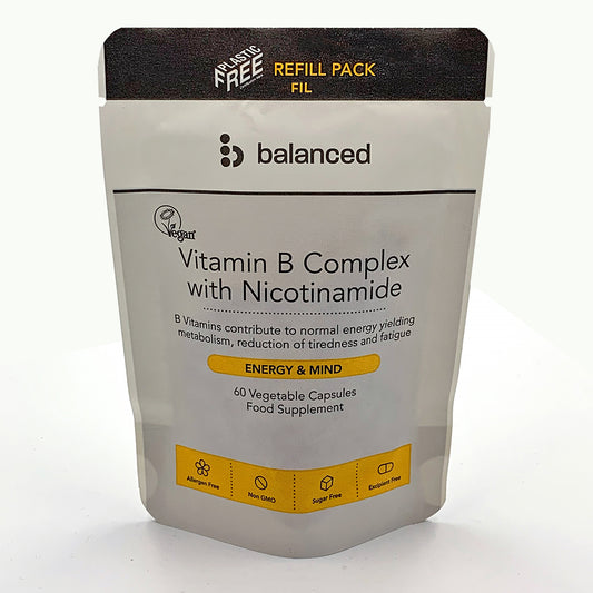 Balanced_Vitamin B Complex 60 Veggie Caps - Refill Pouch