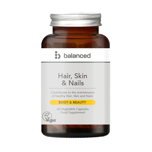 Balanced_Hair Skin & Nails 60 Veggie Caps - Reusable Bottle