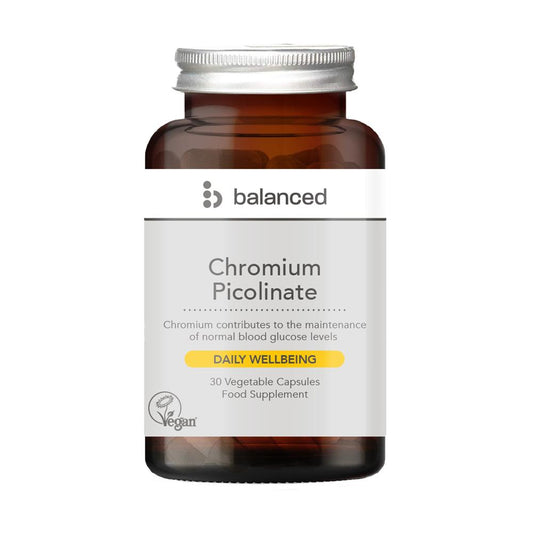 Balanced_Chromium Picolinate 30 Veggie Caps - Reusable Bottle