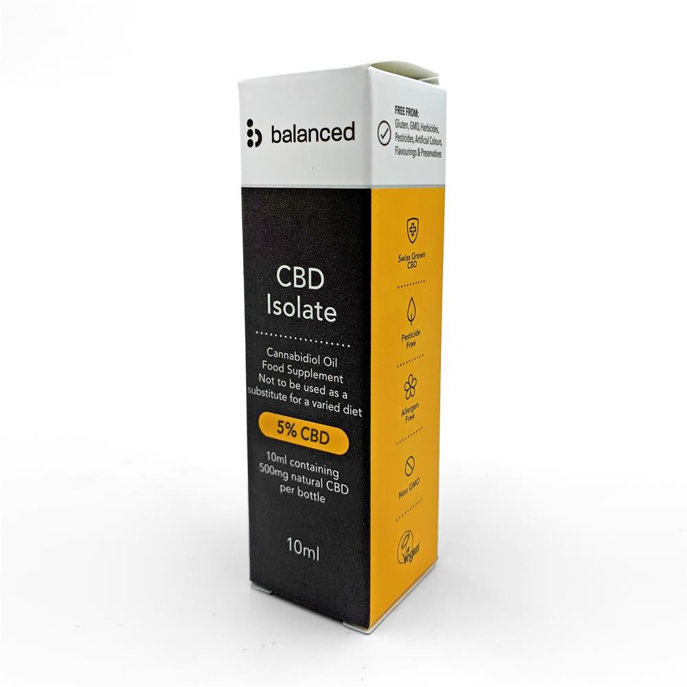 Balanced_Swiss Grown Pure Isolate CBD Oil 500mg (5%) 10ml