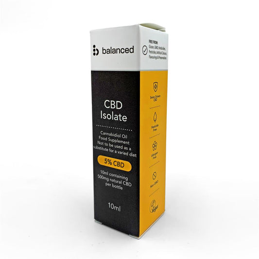 Balanced_Swiss Grown Pure Isolate CBD Oil 500mg (5%) 10ml