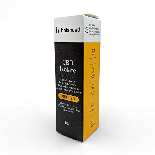 Balanced_Swiss Grown Pure Isolate CBD Oil 1000mg (10%) 10ml