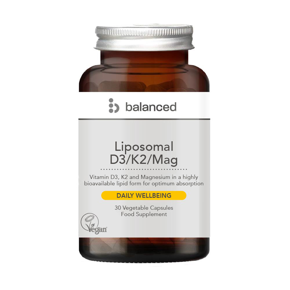 Balanced_Liposomal D3/K2/Mag 30 Veggie Caps - Reusable Bottle