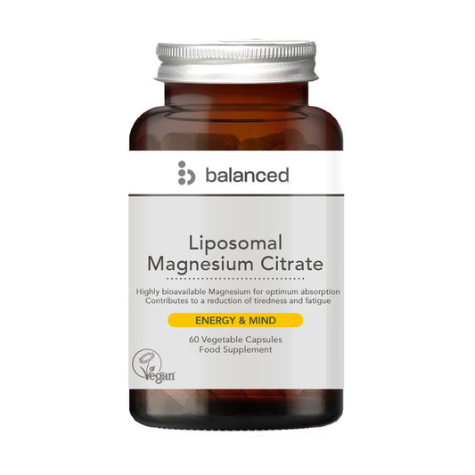 Balanced_Liposomal Magnesium Citrate 60 Veggie Caps - Reusable Bottle