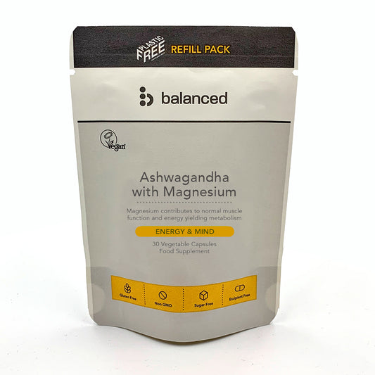 Balanced_Ashwagandha With Magnesium 30 Veggie Caps - Refill Pouch