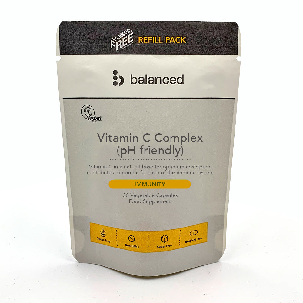 Balanced_Vitamin C Complex (pH Friendly) 30 Veggie Caps - Refill Pouch