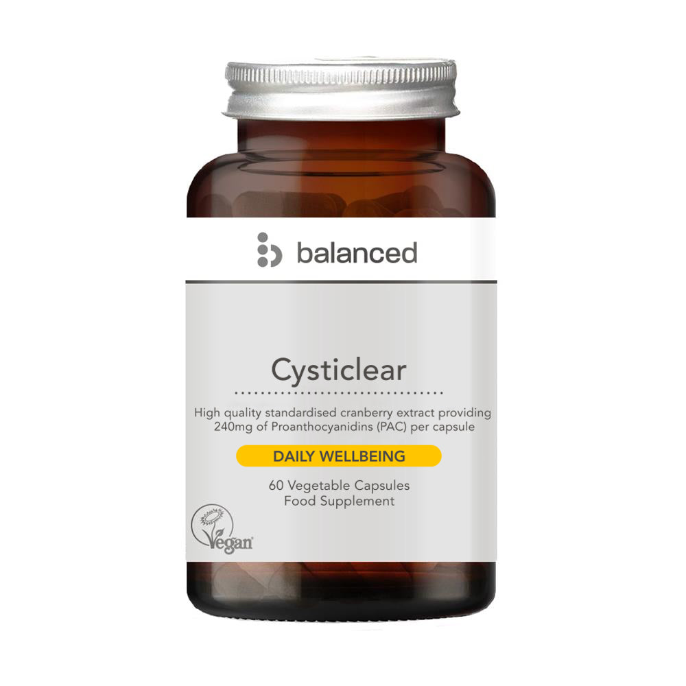 Balanced_Cysticlear Cranberry (240mg PAC) 60 Veggie Caps - Reusable Bottle