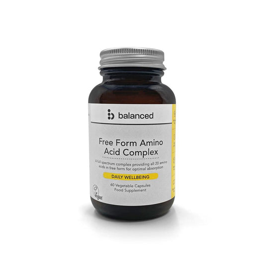 Balanced_Free Form Amino Acid Complex 60 Veggie Caps - Reusable Bottle