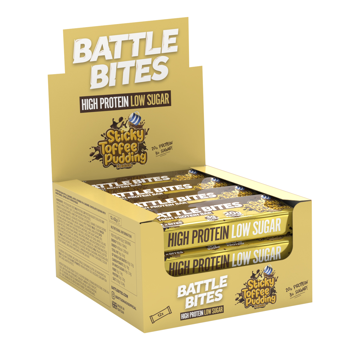 Battle Snacks Battle Bites 12x62g Toffee Apple Popping Candy