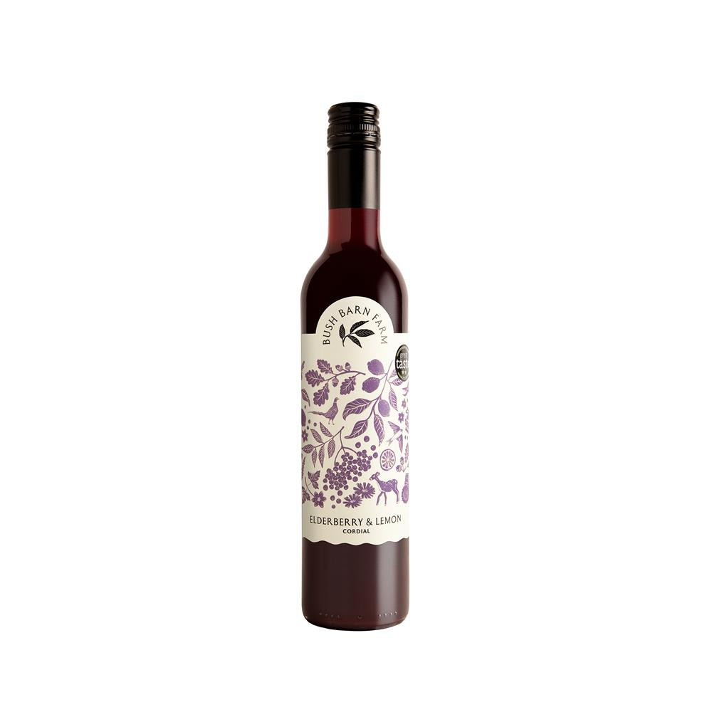 Bush Barn Farm_Elderberry and Lemon Cordial 500ml