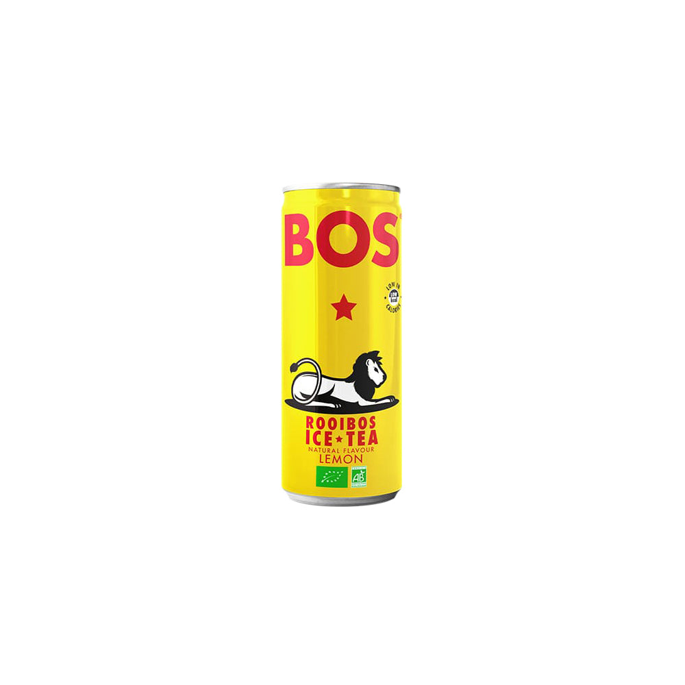 Bos_Lemon Rooibos Ice Tea 250ml Can-pack of 4