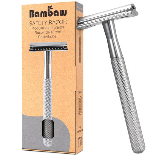 Bambaw_| Metal safety razor | Silver