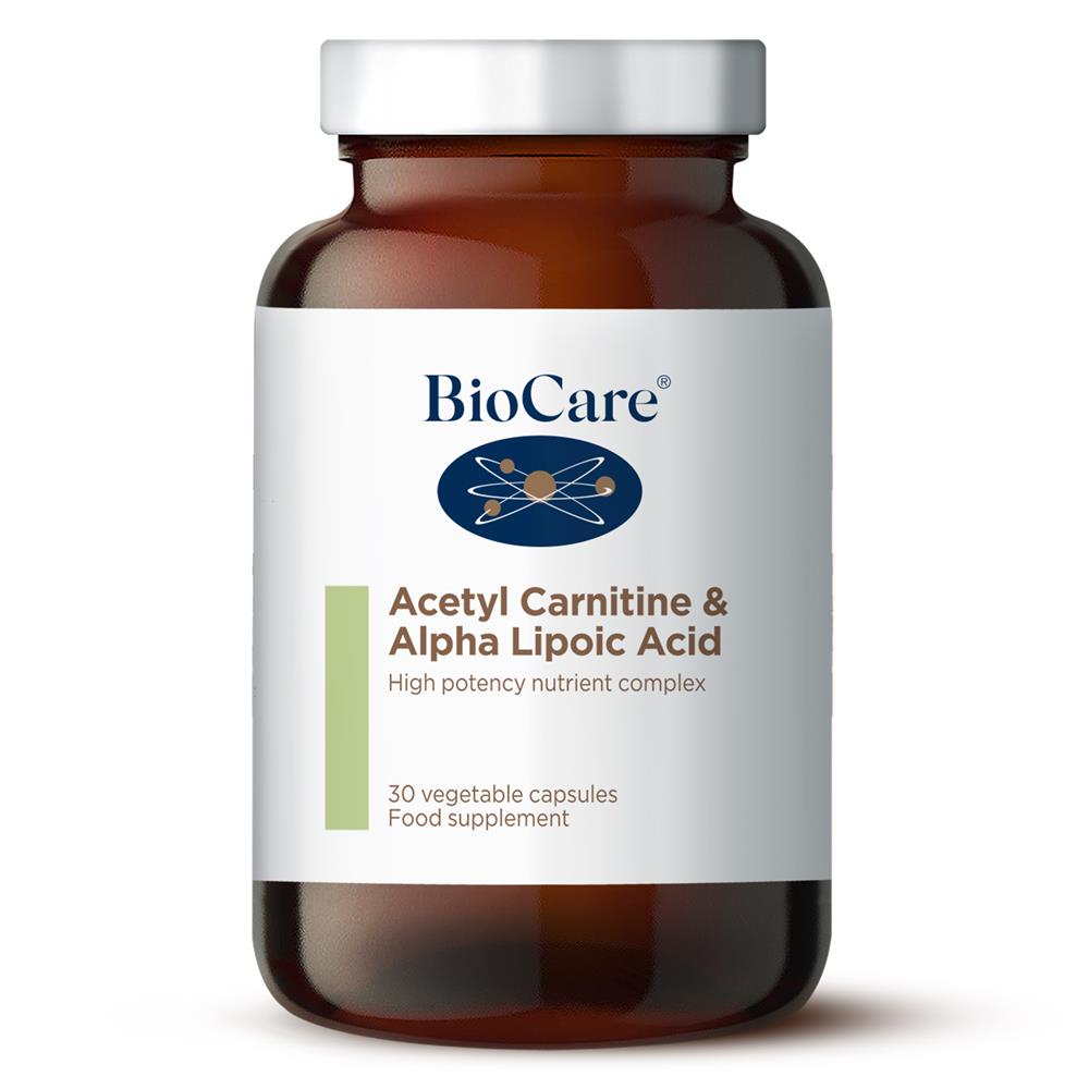 Biocare_Acetyl Carnitine & Alpha Lipoic Acid 30 capsules