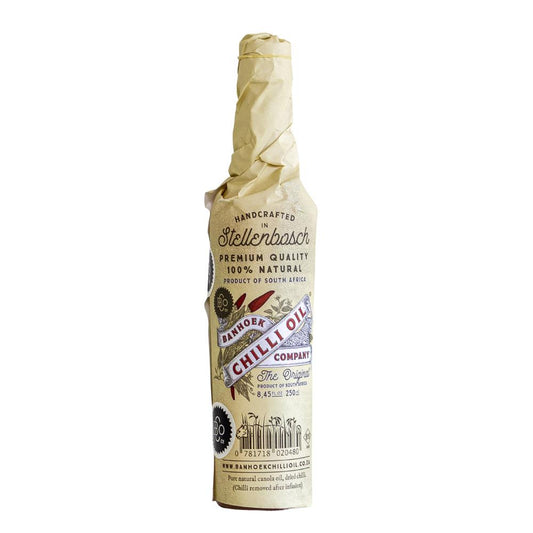 Banhoek Chilli Oil_Wrapped 250ml 100% Natural