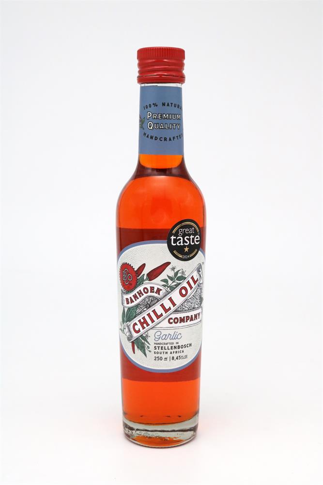Banhoek Chilli Oil_Infused with Garlic 250ml 100% Natural