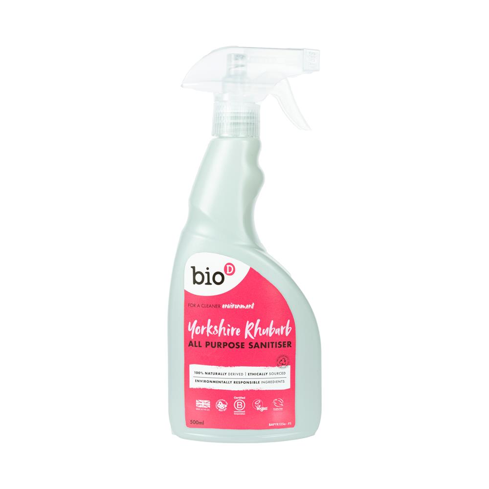 Bio-D_Yorkshire Rhubarb All Purpose Sanitiser 500ml-pack of 2