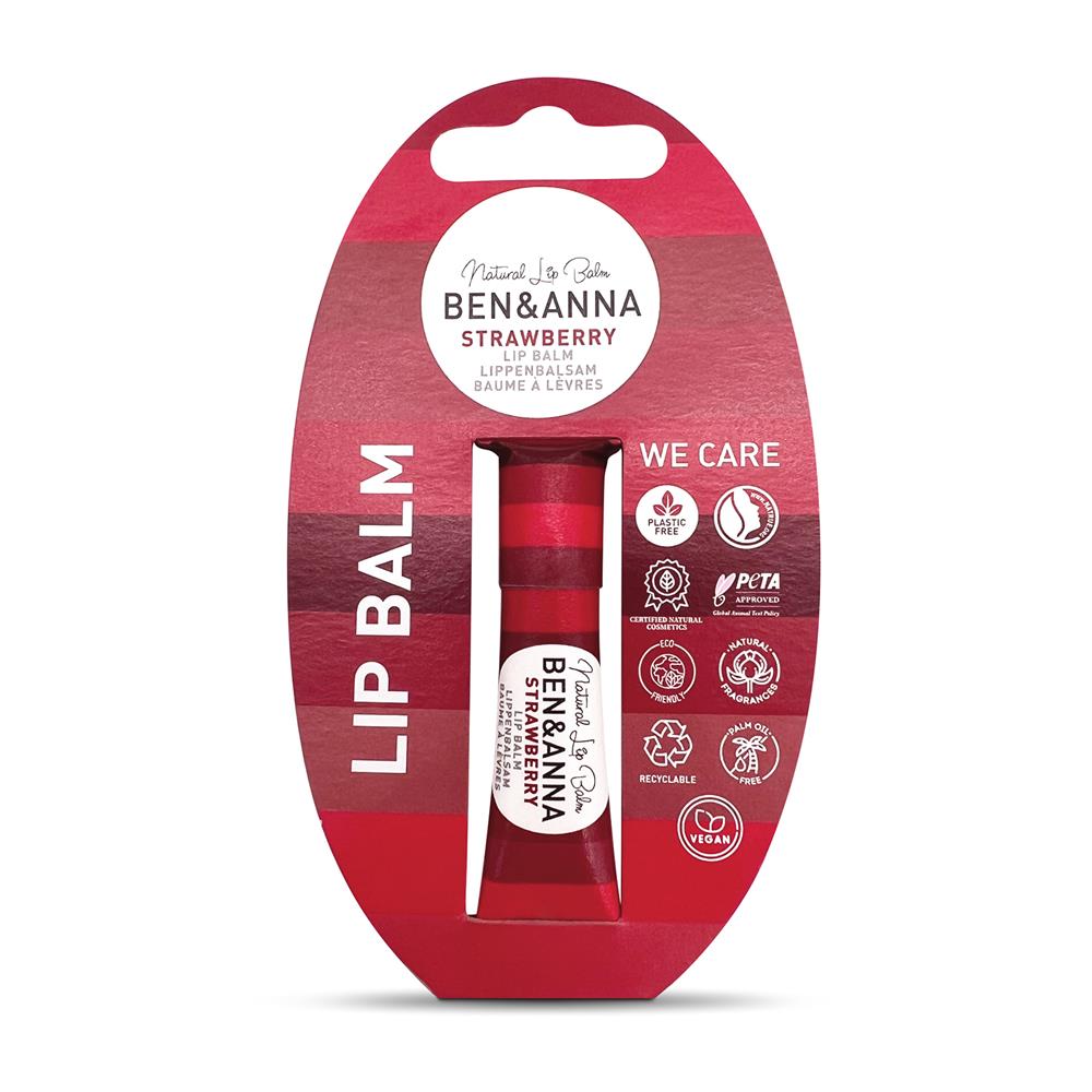 Ben and Anna_Ben & Anna Lip Balm Strawberry 6g-pack of 2