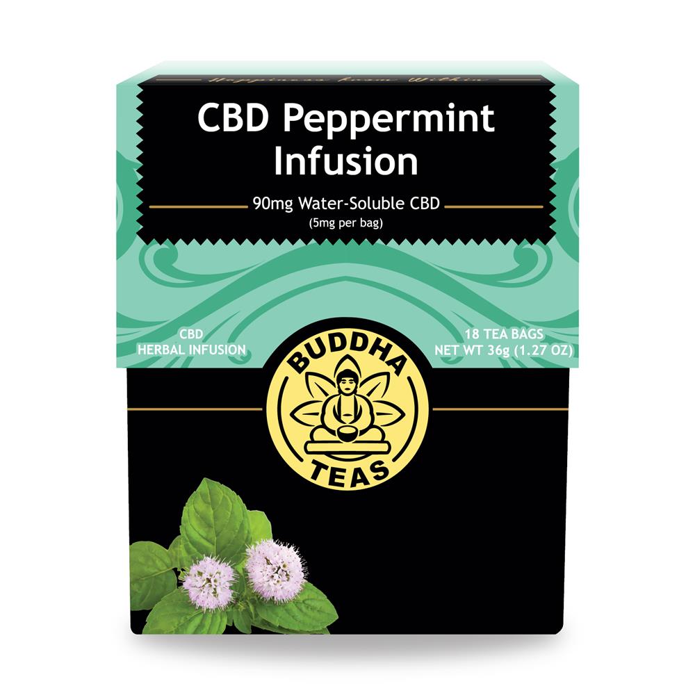 Buddha Teas_Peppermint Tea - with CBD - 18 tea bags