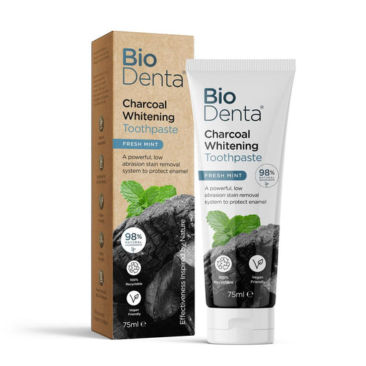BioDenta_Charcoal Whitening Toothpaste 75ml-pack of 2