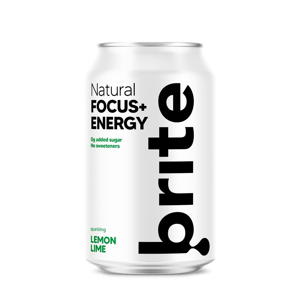 Brite Drinks_Brite Natural FOCUS ENERGY Lemon Lime 330ml-pack of 4