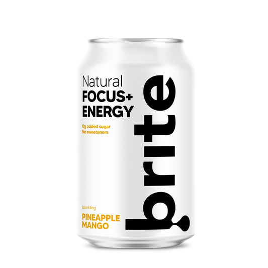 Brite Drinks_Brite Natural FOCUS ENERGY Pineapple Mango 330ml-pack of 4
