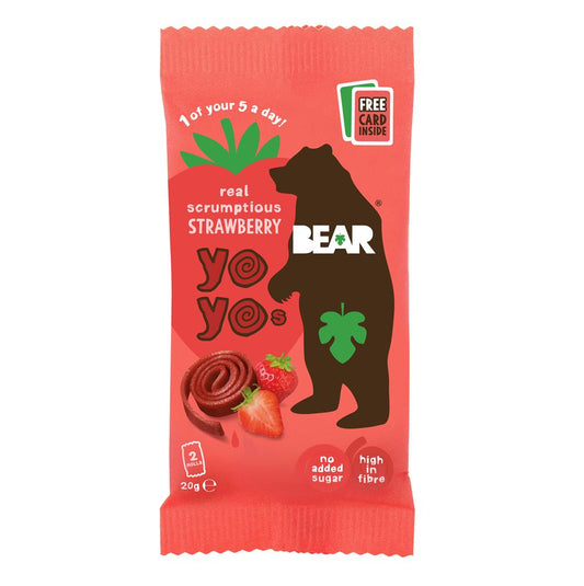 BEAR_Strawberry Yoyo 20g-Pack of 18
