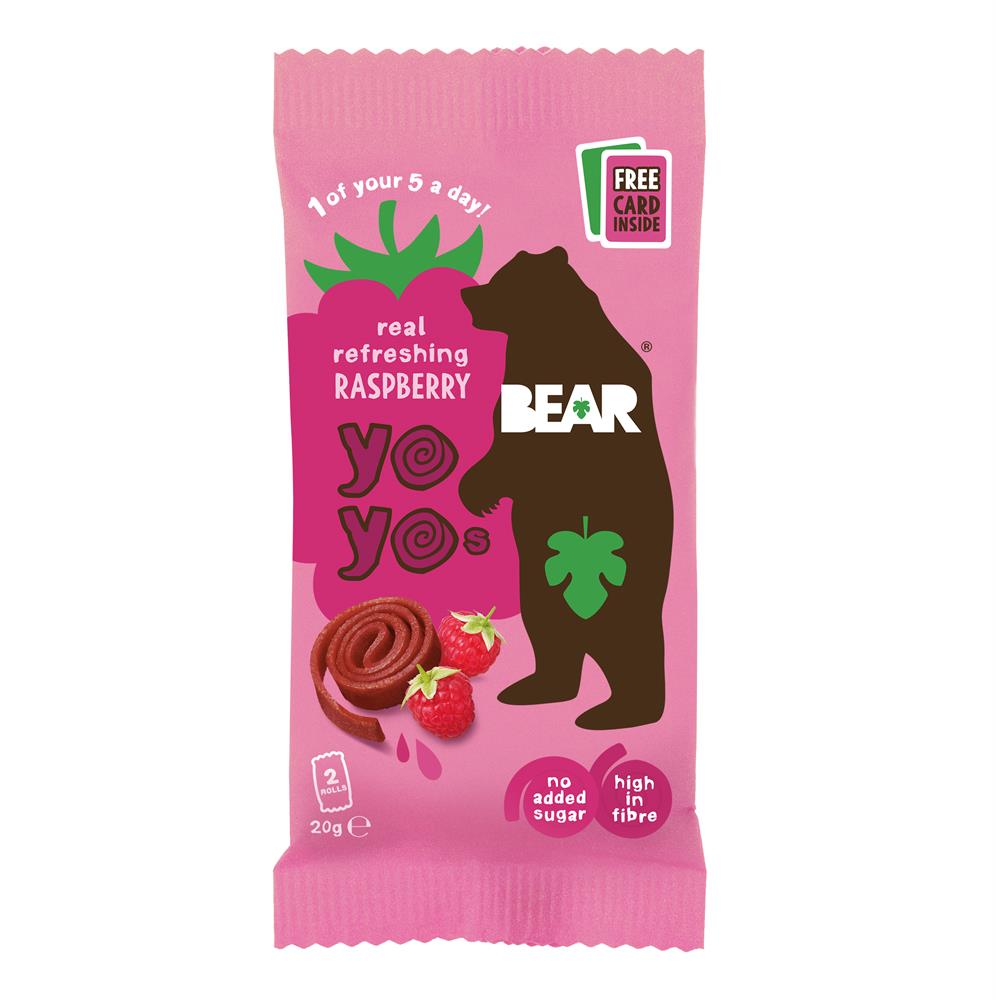 BEAR_Raspberry Yoyo 20g-Pack of 18