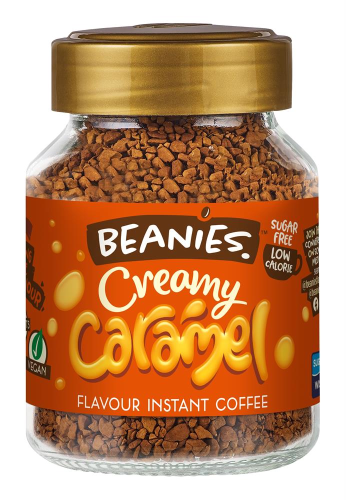 Beanies Coffee_Beanies Creamy Caramel Flavour Instant Coffee 50g-pack of 2