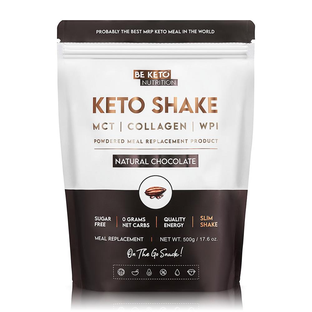 BeKeto_- Diet Keto Shake Natural Chocolate 500g