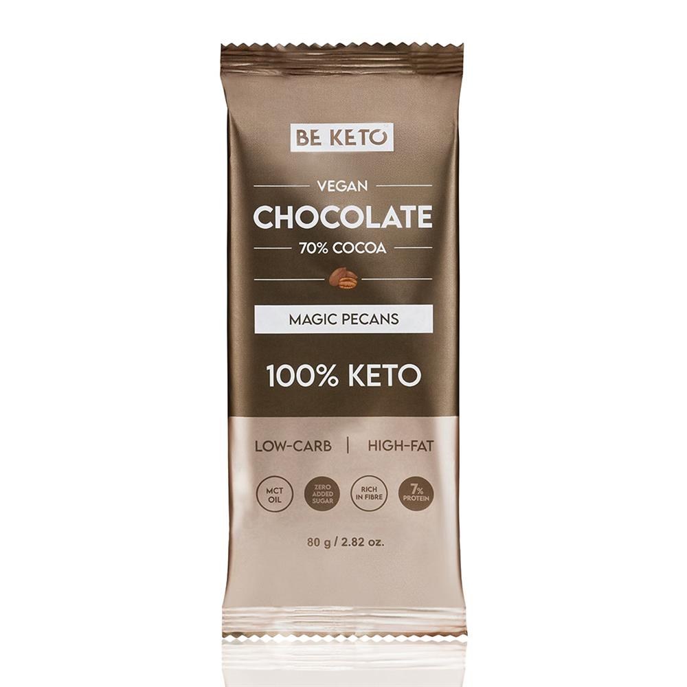 BeKeto_- Vegan Keto Chocolate + MCT Magic Pecans 80g-pack of 2