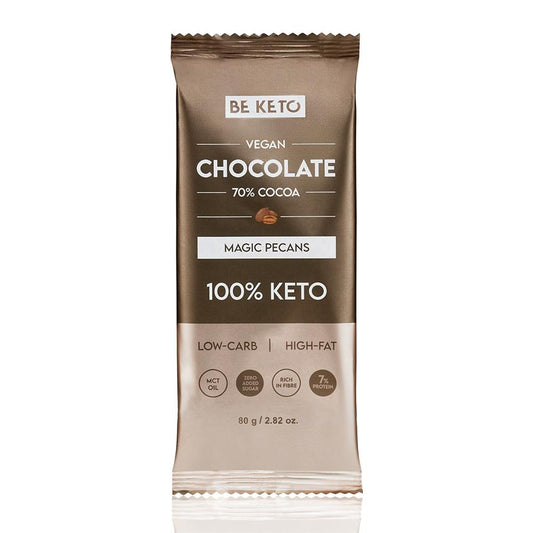 BeKeto_- Vegan Keto Chocolate + MCT Magic Pecans 80g-Pack of 2